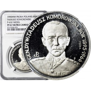 200.000 złotych 1991, Generał Komorowski 'Bór', PRÓBA nikiel