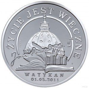 Medal Błogosławiony Jan Paweł II emisja: 2011, srebro