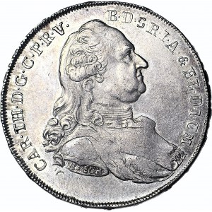 Niemcy, Bawaria, Karol II Teodor, Talar 1786, Monachium, piękny