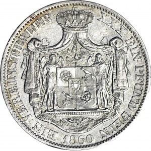 Niemcy, Schaumburg-Lippe, Georg Wilhelm, Talar 1860-B, rzadki (nakład 8.356 szt.)