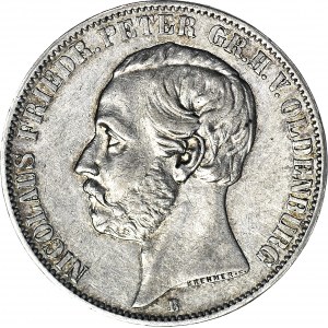 Niemcy, Oldenburg, Mikołaj Fryderyk Piotr, Talar 1866 B, Hanower