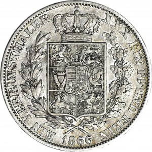 Niemcy, Oldenburg, Mikołaj Fryderyk Piotr, Talar 1866 B, Hanower
