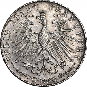 Niemcy, Frankfurt, Podwójny Gulden, 1849 Frankfurt, 100 rocznica urodzin Goethego