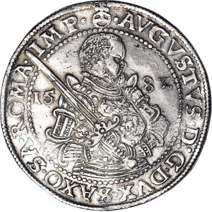 Niemcy, Saksonia, August 1553-1586, talar 1582 HB, Drezno, piękny