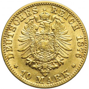 Niemcy, Badenia, 10 marek 1876 G, Fryderyk I