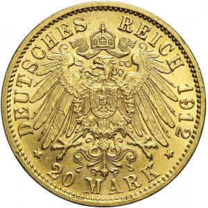 Niemcy, Badenia, 20 marek 1912 G, Fryderyk II