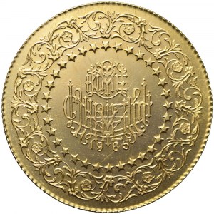 Turcja, 100 piastrów 1965, złoto