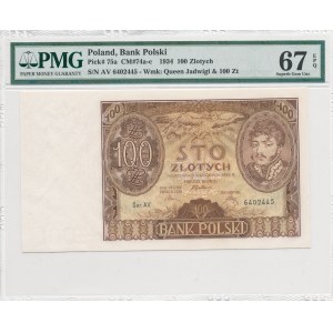 100 złotych 1934,ser. AV