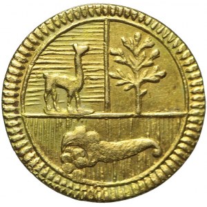 Peru, 1/2 escudo 1850, Lima, rzadkie