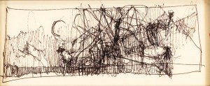 Jerzy Duda-Gracz (1941 - 2004), Szkic do obrazu 2794.5, z cyklu: „Chopinowi - Duda Gracz”