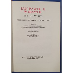 Jan Paweł II w Brazylii, książka z autografem