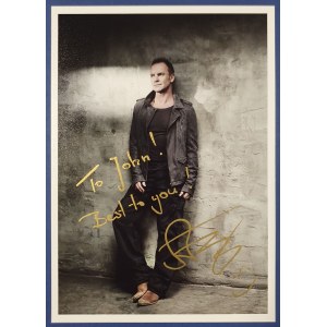 Sting - zdjęcie z autografem