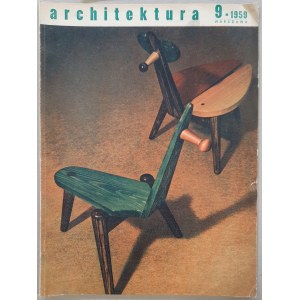 Architektura, monthly magazine R. 1959 no. 9 /Wladyslaw Wincze, furniture, Wroclaw/.