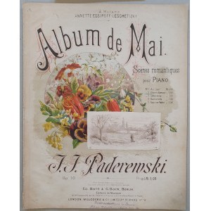 /Nuty/ Paderewski I. J. - Op.10. No.2: Album de Mai No. 2: Chante d `amour, 1884.