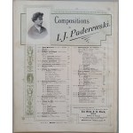 /Nuty/ Paderewski I. J. - Op.10. No.2: Album de Mai No. 2: Chante d `amour, 1884.