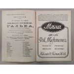 /Program/ Teatr Maryjski, Petersburg - Halka, Stanisław Moniuszko , 1916