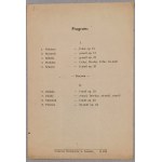 /Program/ Teatr Wielki w Poznaniu. Z. Lisicki - Koncert szopenowski na odbudowę Poznania, 1945