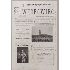 Wędrowiec-tygodnik ilustrowany, zaproszenie do przedpłaty, 1900 /reklama/