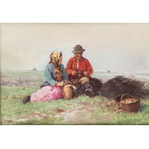 Adam Setkowicz (1875 Kraków - 1945 there), On the Meadow