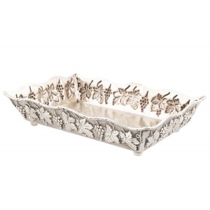 Grape motif platter, Giacomo Vavassori, Milan, Italy, second half of the 20th century.