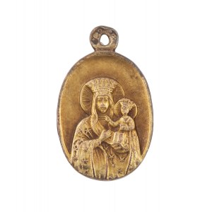 Medaillon mit der Jungfrau Maria, l. 1940er Jahre.