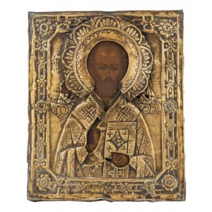 Icon - St. Nicholas, Russia, second half of the 19th century.