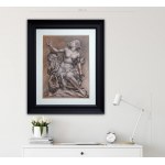 Kamil Strzelecki, Drawing in black crayon