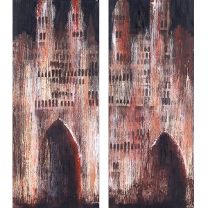 Agata Rościecha, From the series Facades of Emotions 1, 2 (diptych), 2023