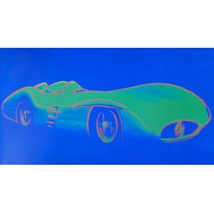 Andy Warhol(1928-1987), Mercedes-Benz Formula W196 zo série Cars Green(1954)