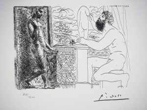 Pablo Picasso(1881-1973),Rzeźbiarz pracujący z Marie-Therese