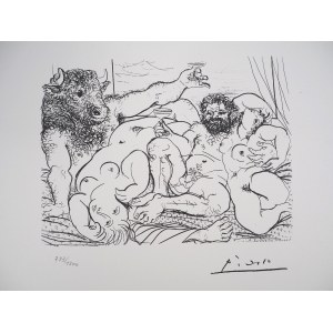 Pablo Picasso(1881-1973),Bacchanalia with the Minotaur