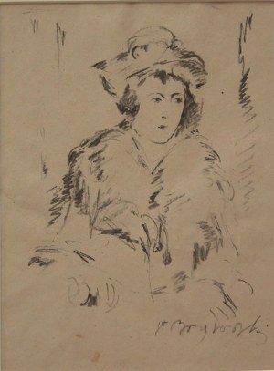 Staisław Borysowski(1906,Lwów-1988,Toruń),Portret kobiety