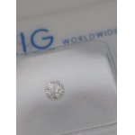 Přírodní diamant 0,18 ct I2 AIG MILAN