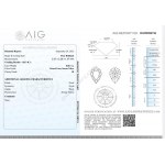 Přírodní diamant 0,08 ct Si AIG Milan