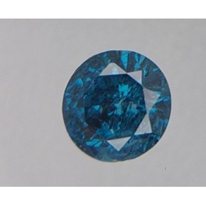 Přírodní diamant 0,23 ct I2 Fancy Deep Blue AIG Milan