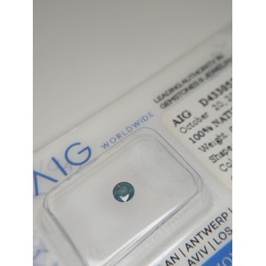 Přírodní diamant 0,17 ct I1 AIG Milán