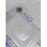 Přírodní diamant 0,18 ct I2 AIG Milán