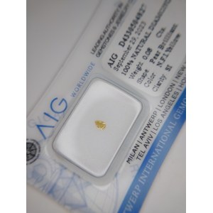 Natural diamond 0.08ct Si AIG Milan