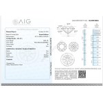 Prírodný diamant 0,21 ct I1 AIG Milan