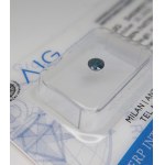 Přírodní diamant 0,22 ct I2 Fancy Dark Blue AIG Milan