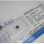Diament naturalny 0.22 ct I2 Fancy Dark Blue AIG Milan