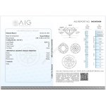 Přírodní diamant 0,18 ct I2 AIG Milán