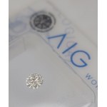 Přírodní diamant 0,18 ct I2 AIG Milán