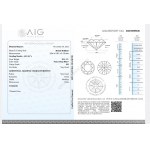 Natural diamond 0.16 ct Si2 AIG Milan