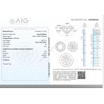 Přírodní diamant 0,27 ct AIG Milan