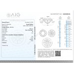 Natural diamond 0.19 ct I1 AIG Milan