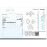 Přírodní diamant 0,19 ct AIG Milan