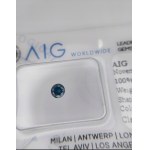 Přírodní diamant 0,18 ct Si2 AIG Milan