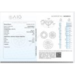 Natural diamond 0.18 ct Si2 AIG Milan