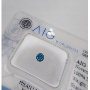 Přírodní diamant 0,20 ct I1 AIG Milán